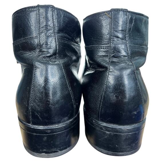Vintage 70’s Florsheim Men’s Guardsman Black Monk Strap Chelsea Boot Size 8 D main image 5